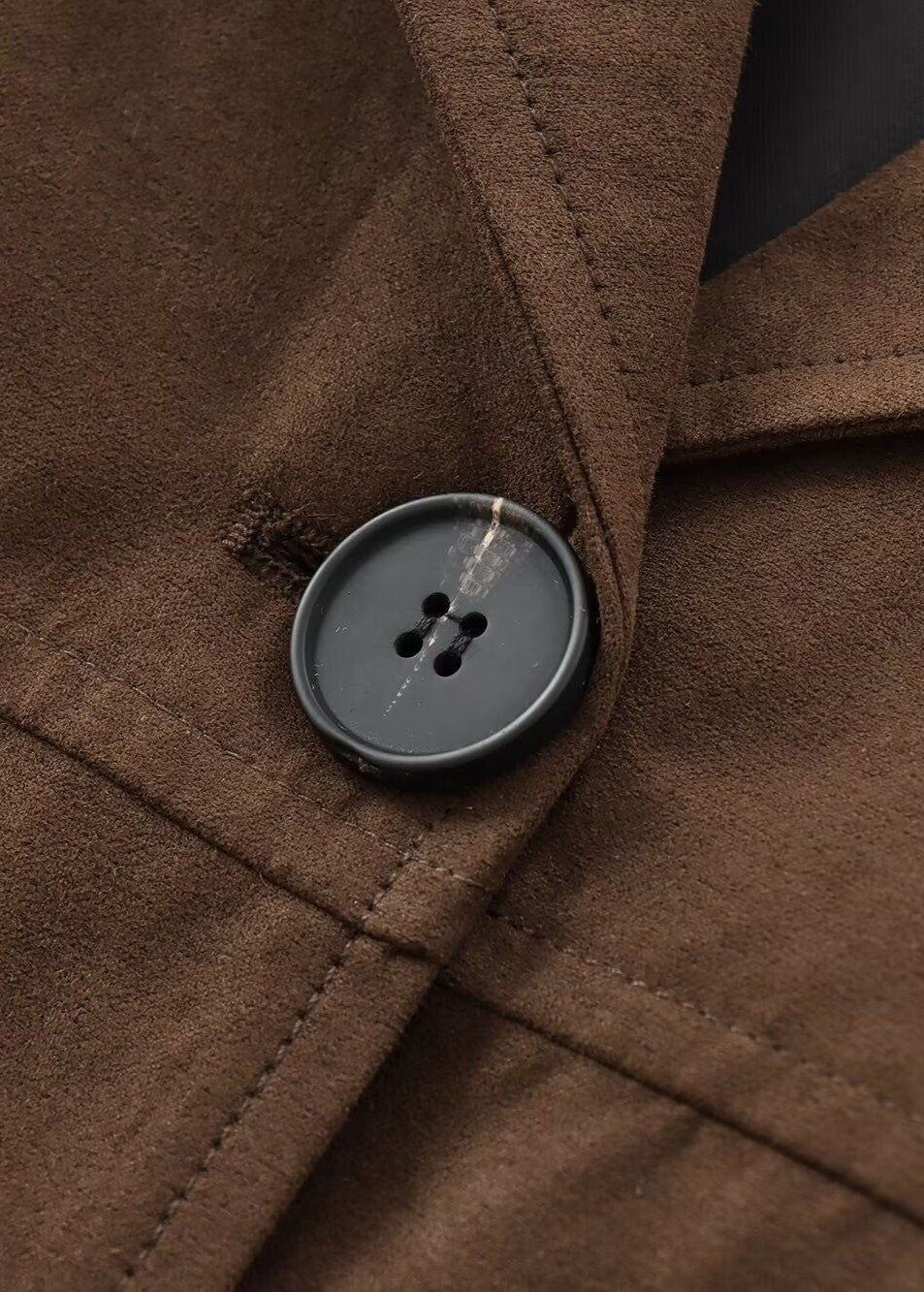 Veste en suédine rétro courte