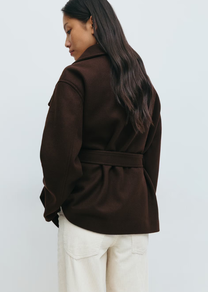 Kurze Jacke mit hohem Kragen