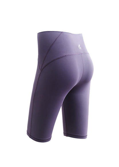 Short de sport moulant taille haute pour femme
