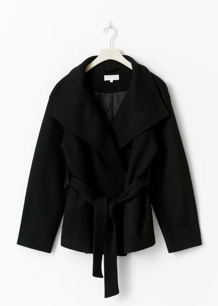 Kurze Jacke mit hohem Kragen