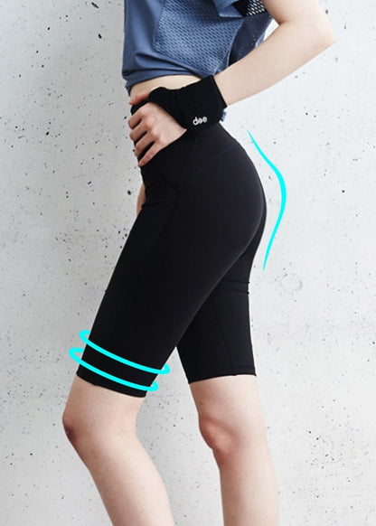 Short de sport moulant taille haute pour femme