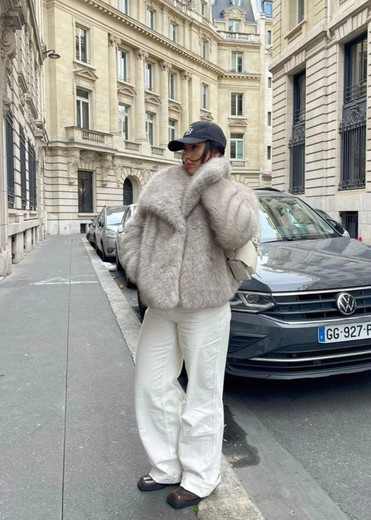 Fluffy fur-Manteau
