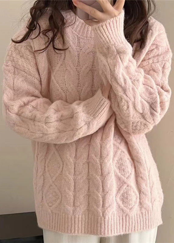 Retro Twist Sweater Glutinous